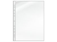 Plastficka A4 0,12mm öppen rygg+kortsida