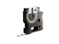 Tape Rhino vinyl 9mm x5,5m svart på vit