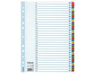 Kartongregister m. plastfl. A4 1-31 färg