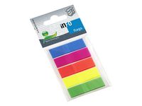 Index INFO NOTES 43x12mm 5 färger plast
