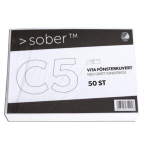 Kuvert konsument-fp C5H2 FH vit 50/FP