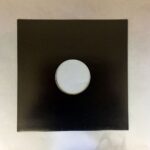 LP-fodral svart kartong med hål 5-pack