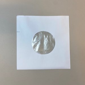 Innerfodral singel 7-tum fodrad vit 100-pack