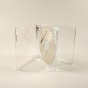 CD-fodral slimcase 2xCD klar 50-pack