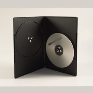 DVD-fodral slim 7mm 2xDVD svart 100-pack