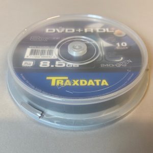 Traxdata DVD+R 8x Dual Layer Cakebox 10-pack