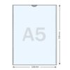 Plastficka A5