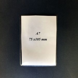 Plastfodral A7 PVC U-modell 100-pack