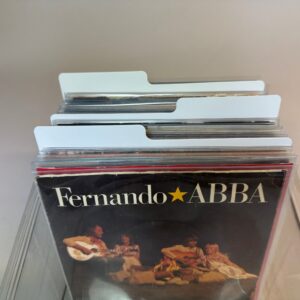 Avdelare vinylsinglar vit