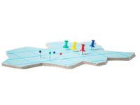 Kartnålar cylinderformade blå 25/FP