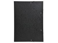 Gummibandsmapp 3-klaff A3 600g svart