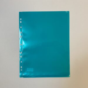 Plastficka grön A4 hålad