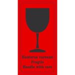 Etikett Hanteras varsamt 1000st/Rulle