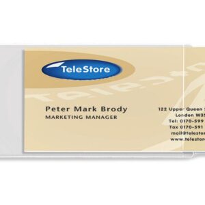 Visitkortsficka sid.öpp 3L 6x9,5cm 10/FP