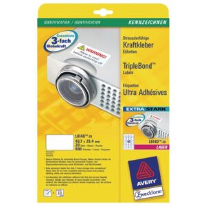 Etikett AVERY 457x254WH 800/FP