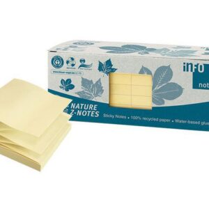 Notes INFO NOTES 75X75mm gul 12/FP