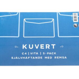 Kuvert konsument C4 90g vit Remsa 5/FP