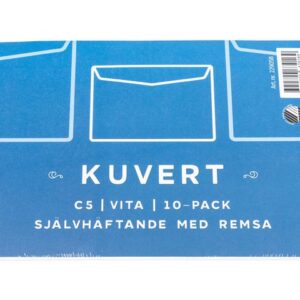 Kuvert Konsument C5 80g Vit Remsa 10/FP