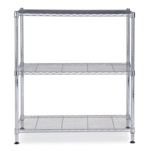 Hylla ALBA 3 hyllplan 90x90x35cm krom