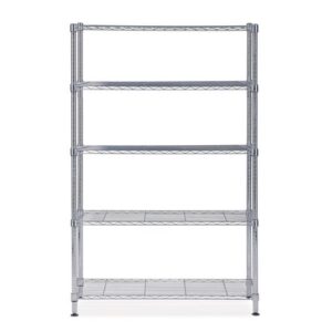 Hylla ALBA 5 hyllplan 200x120x35cm krom