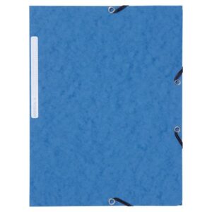 Gummibandsmapp LYRECO A4 3-kl blå 10/FP