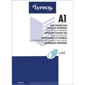 Blädderblock LYRECO 78,80x59cm 70g 5/FP