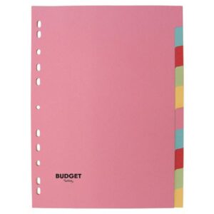 Kartongregister LYRECO budget A4 10-flik