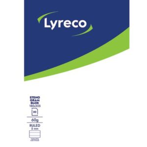 Stenografiblock LYRECO 180x225mm