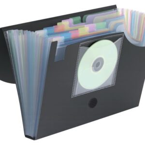 Expandermapp 12-fack 240x330x35mm svart