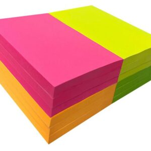 Notes 76x127mm sort. färger