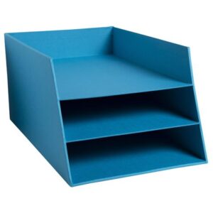 Brevkorg EXACOMPTA TEKSTO 3 fack turkos