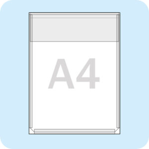 Självhäftande plastficka bälg A4 50-pack