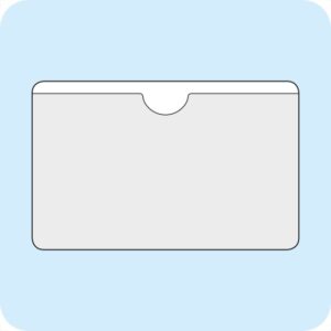 Självhäftande visitkortsficka 95x60mm 100-pack