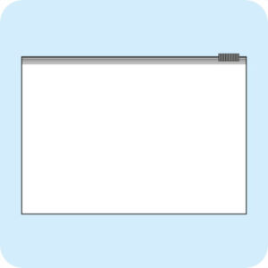 Plastfodral 170x120mm med glidlås 100-pack