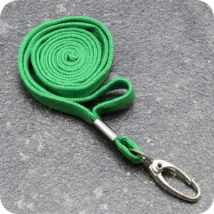 Lanyard med karbinhake grön 100-pack