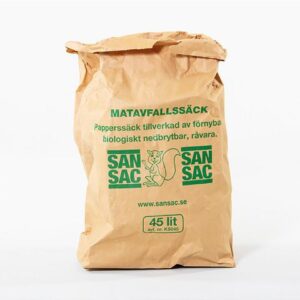 Matavfallspåse SANSAC Papp 45L 20/fp