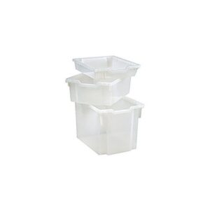 Förvaringsback låg transparent