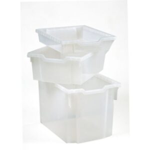 Förvaringsback hög transparent