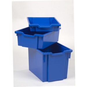 Förvaringsback hög blå