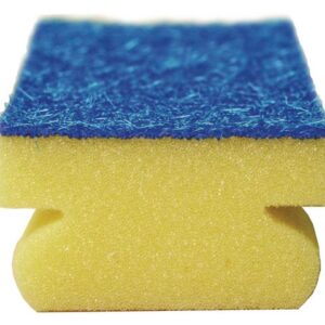 Rengöringssvamp med grepp 7,5x15cm blå
