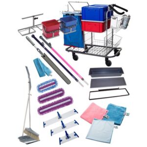 Städvagn inkl tillbehör GULD