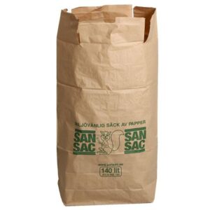 Matavfallspåse SANSAC Papp 140L 20/fp
