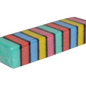 Rengöringssvamp 9x6cm 10/fp flerfärgad