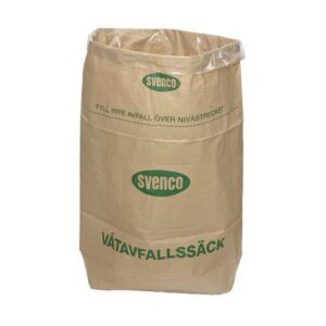 Papperssäck SVENCO papp/plast 125L 25/fp
