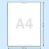Plastficka A4