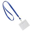 Namnskylt visitkort liggande med lanyard